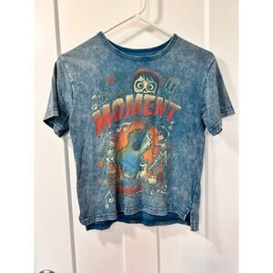 Disney Youth Pixar Coco Seize Your Moment Graphic Tee Shirt‎ Blue Size Medium